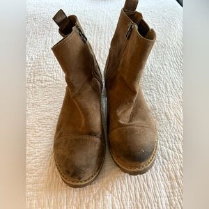 Brown Suede Ankle Boots